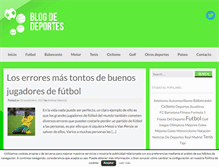 Tablet Screenshot of blogdedeporte.com